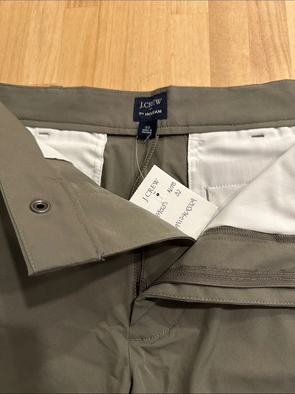 J. Crew Olive Green Tech Shorts